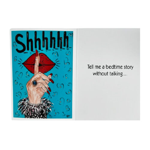 SHHHHHH Greeting Card 5″ x 7″ - Original Artwork by Robin Babitt
