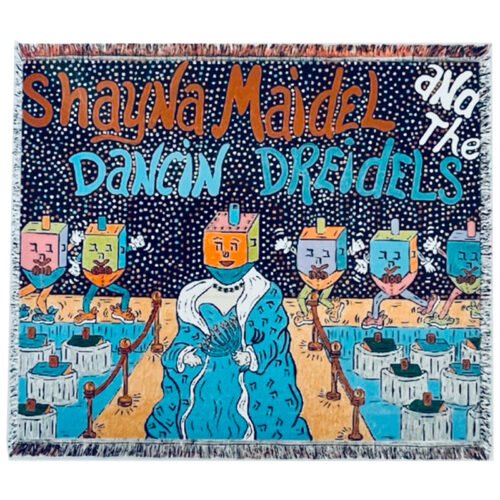 Shayna Maidel & The Dancin Dreidels Woven Throw - Original Artwork by Robin Babitt