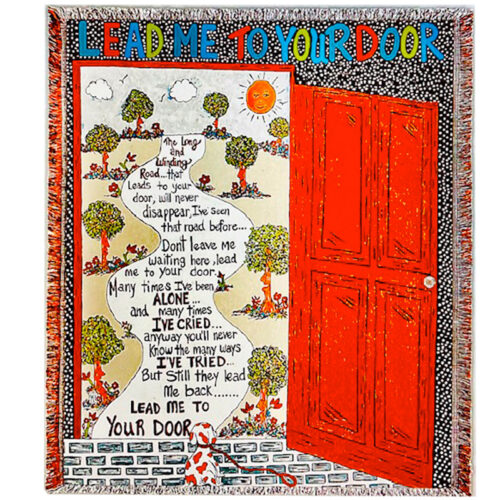Lead Me To Your Door #1 Woven Throw - Original Artwork by Robin Babitt