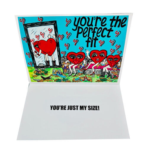 You're The Perfect Fit Greeting Card You’re The Perfect Fit Original Artwork by Robin Babitt Greeting Card 5″ x 7″