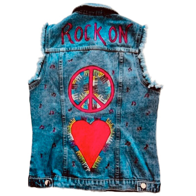 Rock On Peace and Love - Original Artwork by Robin Babitt