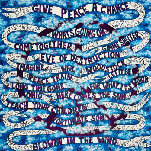 GIVE PEACE A CHANCE Acrylic on canvas - Original Artwork by Robin Babitt