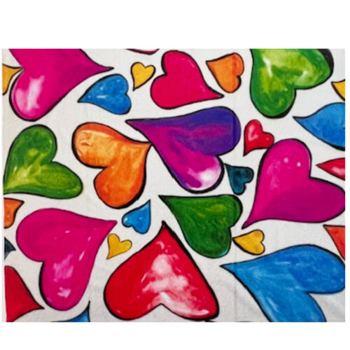 FLOATING HEARTS Acrylic Tray - Original Artwork by Robin Babitt