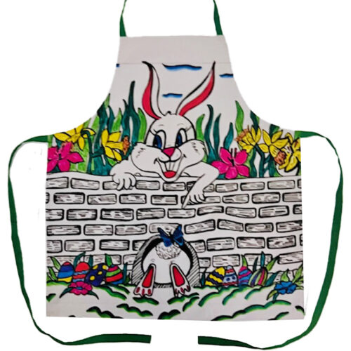 Funny Bunny Apron - Original Artwork by Robin Babitt